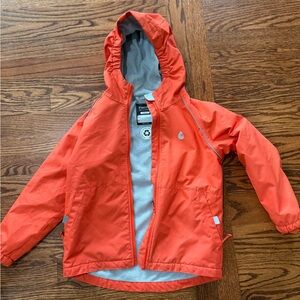 Therm Orange Hooded Magic Rain Jacket - Dino print- size 6